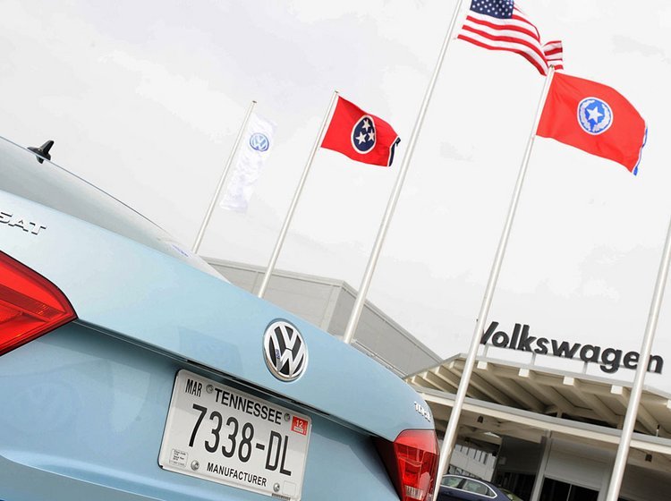 Den store Passat går snart i produktion her i Chattanooga i Tennessee.