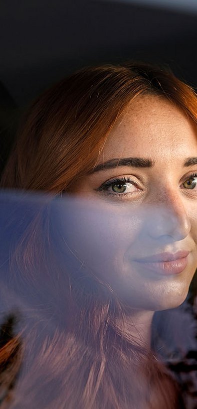 FDM - nyt brand - kvinde i bil