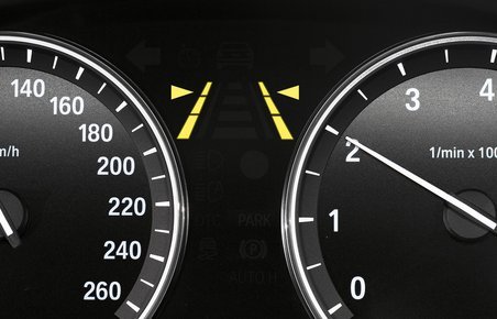 Lane deaprture warning-symbol
