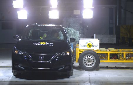 Der er fem sikre Euro NCAP-stjerner til den ny udgave af Nissan Leaf