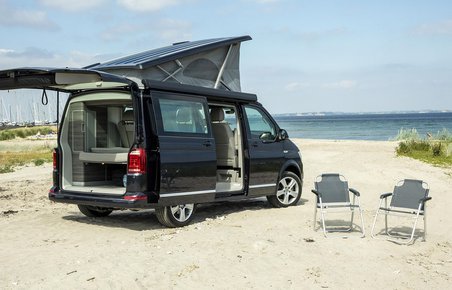 VW California på stranden