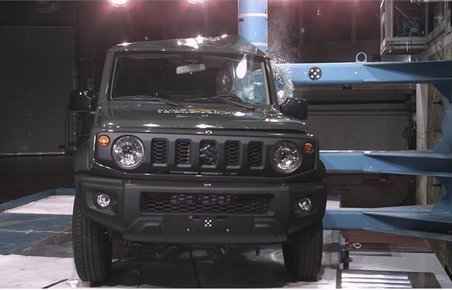 Sikkerheden er langt fra imponerende i den nye Suzuki Jimny.