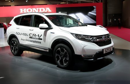 Honda CR-V hybrid ved europapremieren.