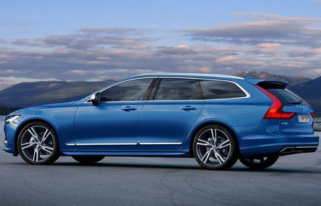 Sådan ventes Volvo V90 at se ud. Her i en kommende R/Polestar-version. Computerillustration: Lehmann