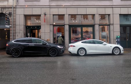 Teslas nu lukkede udstillingslokale midt i København.