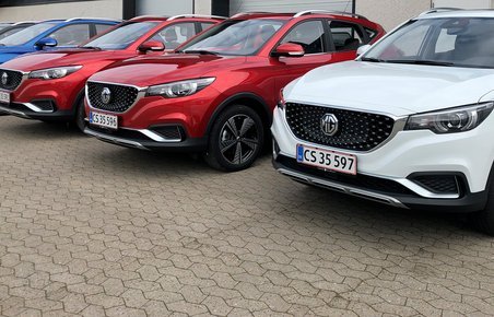 MGs første otte biler er netop blevet indregistreret i Danmark.