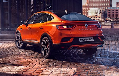 Renault Arkana er en SUV/crossover med skråt bagparti. Udelukkende for designets skyld.