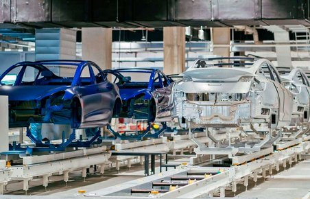 Tesla-fabrikken i Shanghai åbnede i 2019.