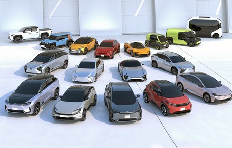 De 17 nye elbiler fra Toyota-Lexus.