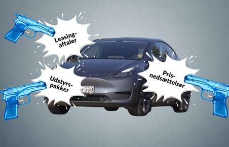 Tesla og illustration af konkurrence 