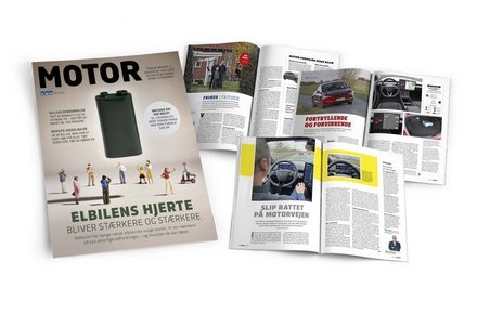 Kollage med sider fra Motor 9/2023
