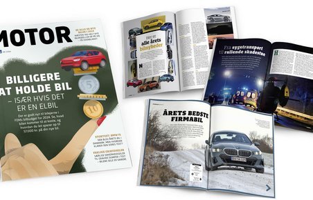Kollage med artikler fra Motor 1/2024