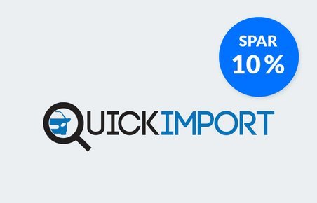 10% rabat hos QuickImport
