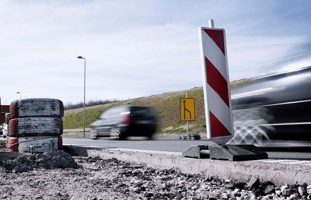 Trafik ved vejarbejde