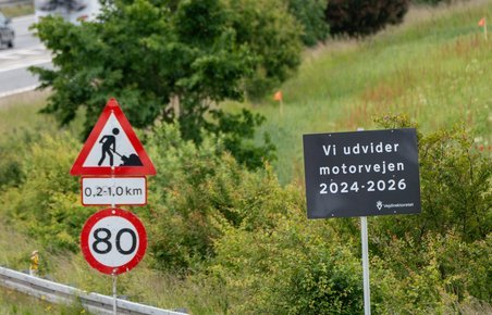 Så mange minutter koster vejarbejdet på E45