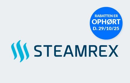 Steamrex rabatten er ophørt