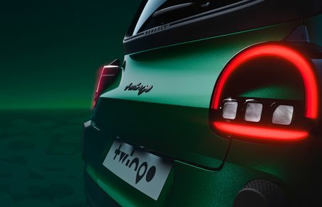 Bagparti på Renault Twingo.