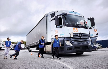 5.-klasser på trafiksikkerhedskursus