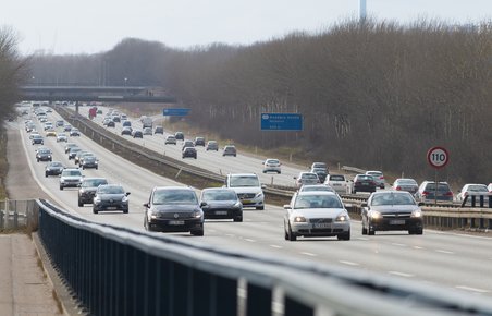 Trafik på motorvej