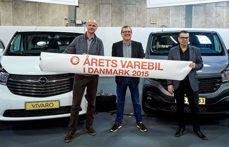 Makkerparret Renault Trafic og Opel Vivaro blev kåret til Årets Varebil 2015 under åbningen af Transport 2015.