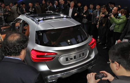 GLA var som altid med tyske luksusbiler et tilløbsstykke på Auto Shanghai.