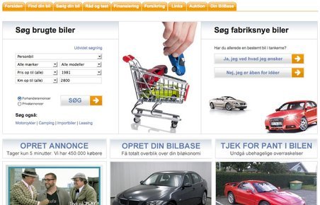 Bilbasen opprioriterer de nye biler på deres hjemmeside