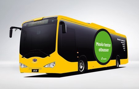 Den eldrevne udgave af BYDs K9-bus kommer nu til København.