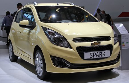 Den ansigtsløftede Chevrolet Spark.
