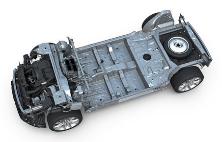 Den nye EMP2-platform, som den ser ud til Citroën C4 Picasso.