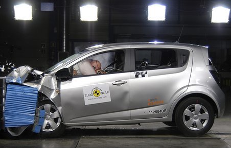 Chevrolet Aveo slap pænt fra kollissionstesten.