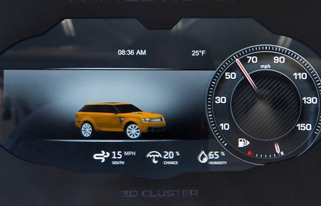 Land Rover arbejder med 3D-teknik i instrumenthuset.