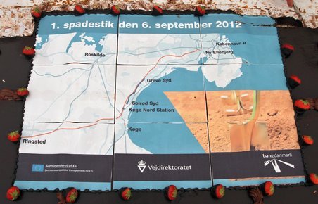 Køge Bugt Motorvejen bliver klar med otte spor mellem Solrød S og Greve S en gang i 2015.