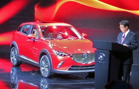 Mazda CX-3 havde verdenspremiere på biludstillingen i Los Angeles.