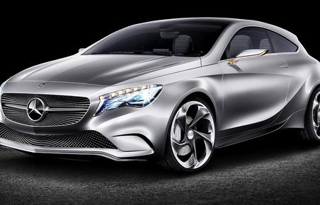 Grill’en med stjernehimmel-motivet skal nok skabe opmærksomhed, når Concept A-Class får premiere på Shanghai Auto Show.