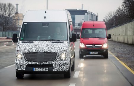 Mercedes-Benz tester sidevindshjælpen med en prototype.