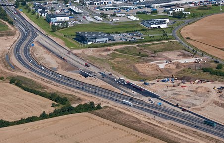 Den midlertidige motorvej nord for Vejle er nu ved at være historie.