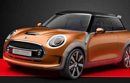 Mini Vision giver et godt billede af den kommende Mini. Det store frontgitter er meget lig den første Minis fra 1959.