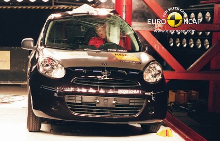 Nissan Micra Euro NCAP crashtest 2010