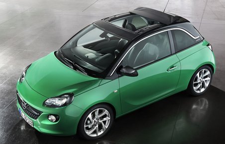 Opel Adam fås snart med stort kanvastag for 9.000 kr. ekstra.