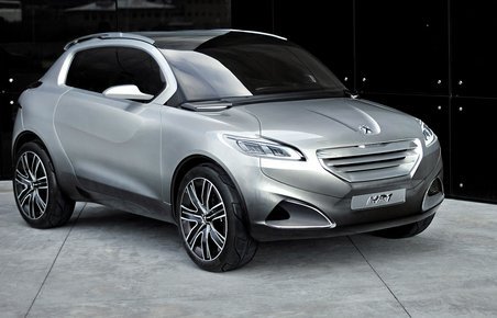 Konceptbilen Peugeot HR1 har designelementer, vi vil se på 207s aflsøer.