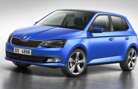 Skoda Fabia hatchback 2014.