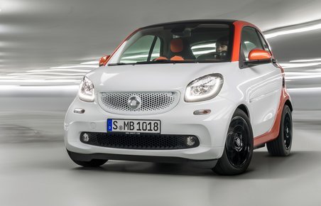 Smart Fortwo kan vende på syv meter.