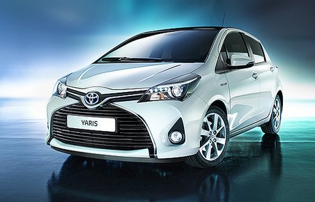 Toyota Yaris i 2014-udgaven - her som hybrid.