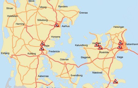 Vejarbejder er der mange af i Danmark denne sommer.