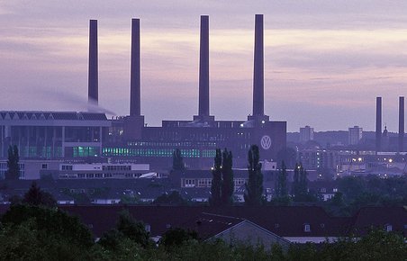 Volkswagens hovedkvarter i Wolfsburg i Nordtyskland.